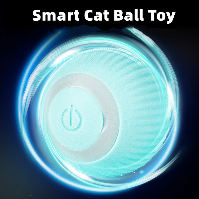 Electric Cat Ball Toys Automatic Rolling Smart Cat Toys Interactive for Cats Training Self-Moving Kitten Toys for Indoor Playing