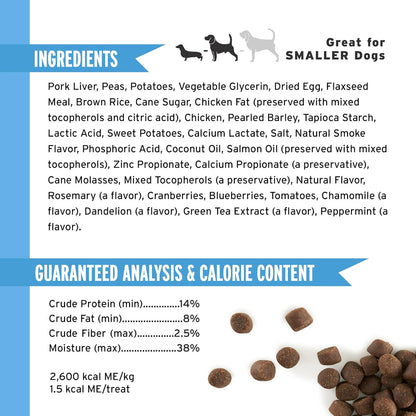 10 Oz. Pouch Training Reward Mini Soft & Chewy, Chicken Flavor, with 500 Treats per Bag, the Choice of Top Trainers