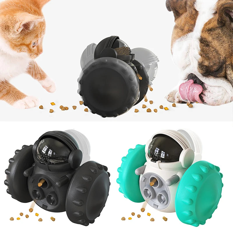 Dog Treat Leaking Toy for Small Big Dogs Tumbler Interactive Toys Puppy Cat Slow Food Feeder Dispenser IQ Training Accessories