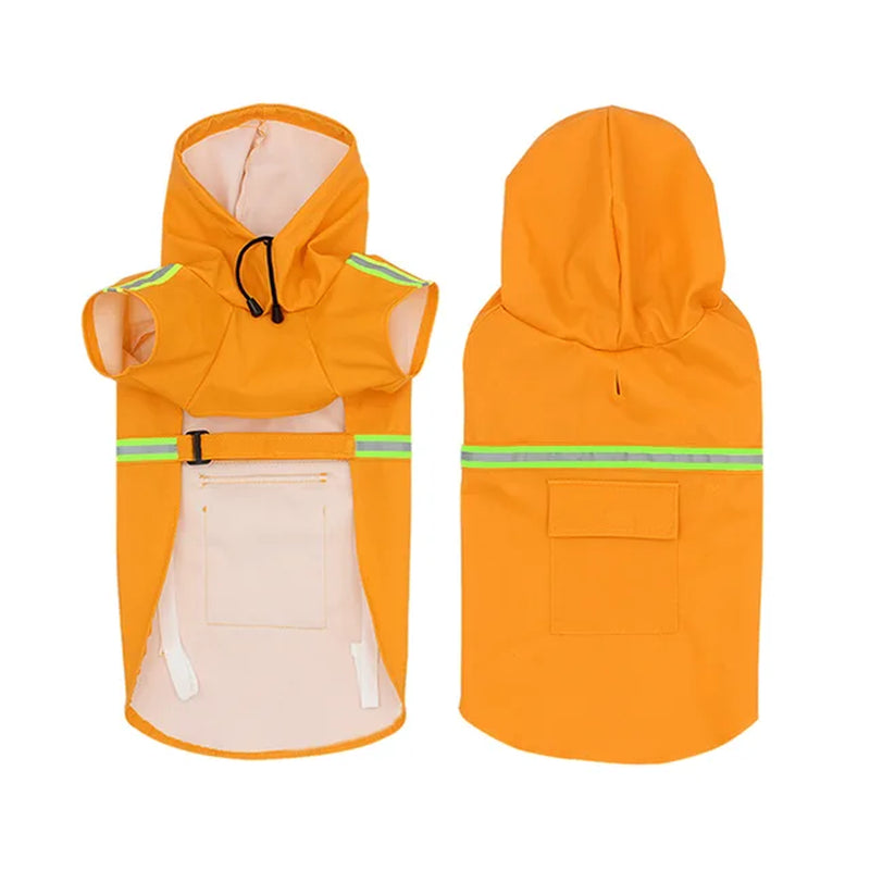 Pet Poncho Dog Raincoats Reflective Small Large Dogs Rain Coat Waterproof Jacket S-5XL Fashion Outdoor Breathable Puppy Clothes